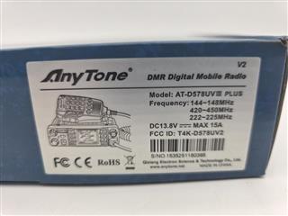 AnyTone AT-D578UVIII Plus BT Mobile GPS DMR Digital Analog Radio Transceiver